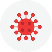 Covid virus Flat Circle vector