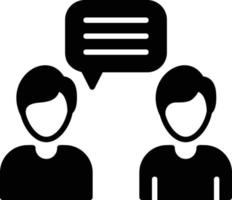 Conversation Glyph Icon vector