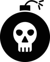 Bomb Glyph Icon vector