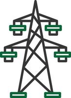 Power Line Two Color vector