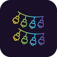 Garlands Gradient Icon vector