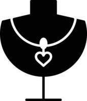 Necklace Glyph Icon vector