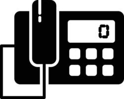 Telephone Glyph Icon vector