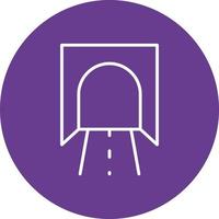 Tunnel Line Circle Multicolor vector