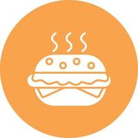 Burger Glyph Circle Multicolor vector