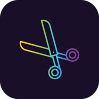 Scissor Gradient Icon vector