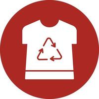 Shirt Glyph Circle Multicolor vector