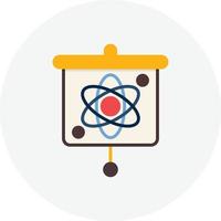 Atom Presentation Flat Circle vector