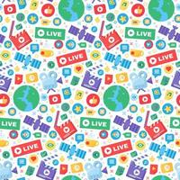 Live stream producing seamless vector pattern