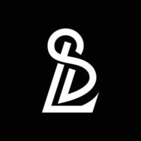 logotipo de monograma creativo ls vector