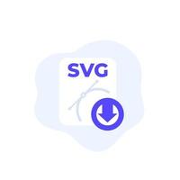 SVG file download icon for web vector