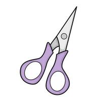 Vector illustration of scissors, office supplies