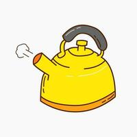 Teapot doodle vector illustration