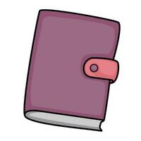 Vector illustration of a notebook or diary