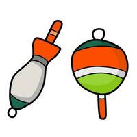 Fishing buoy vector illustration