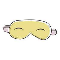 Sleeping blindfold vector illustration