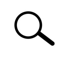 Vector Magnifying glass Icon isolated on white background. Search illustration