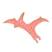 Pterodactyl dinosaurs. Illustration for printing, backgrounds, covers, packaging, greeting cards, posters, stickers, textile and seasonal design. Isolated on white background. vector