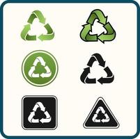 Recycle icon set. Recycle vector symbols