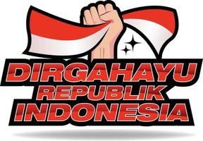 longevity Republic of Indonesia vector