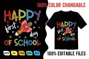 Back to school t shirt design vector