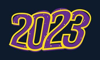 2023 Happy New Year Background. vector