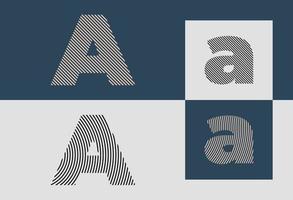 Creative Initial Line Letters A Logo Designs Bundle. vector