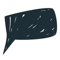 hand drawn speech bubble, dialog box vector