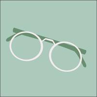 round shape glasses vector