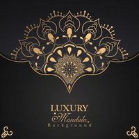 Luxury Gold Mandala Background Pro Vector