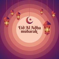 Eid Mubarak . Creative ads for social media , banner, poster, greeting card template design vector