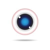 diseño de logotipo vectorial para el cuidado de los ojos. símbolo de icono de visión aislado vector