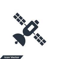 satellite icon logo vector illustration. broadcasting symbol template for graphic and web design collection