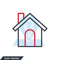 home icon logo vector illustration. homepage symbol template for graphic and web design collection