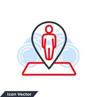 placeholder icon logo vector illustration. Navigation symbol template for graphic and web design collection