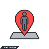 placeholder icon logo vector illustration. Navigation symbol template for graphic and web design collection