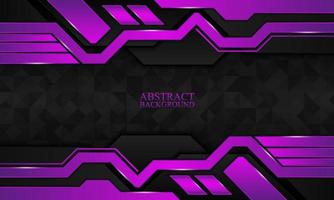 Abstract technology background with black and purple stripes. vector