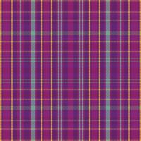 Tartan plaid pattern with texture and retro color. vector