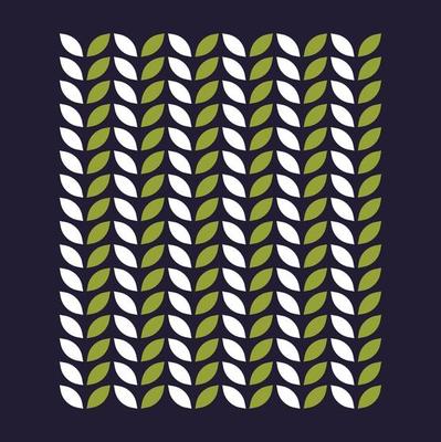 Flat style seamless leaf pattern and pastel colors texture flat vector illustration.
