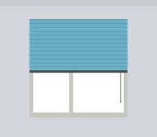 ventana de espacio de trabajo de oficina y diseño de sala de negocios ilustración vectorial plana. vector