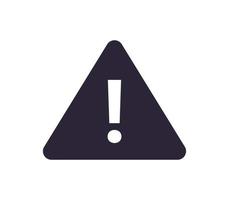 Warning and problem flat vector illustration.