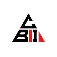 diseño de logotipo de letra triangular cbi con forma de triángulo. monograma de diseño del logotipo del triángulo cbi. plantilla de logotipo de vector de triángulo cbi con color rojo. logotipo triangular cbi logotipo simple, elegante y lujoso.