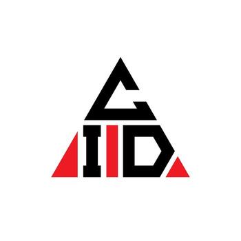 CID triangle letter logo design with triangle shape. CID triangle logo design monogram. CID triangle vector logo template with red color. CID triangular logo Simple, Elegant, and Luxurious Logo.