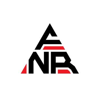 FNR triangle letter logo design with triangle shape. FNR triangle logo design monogram. FNR triangle vector logo template with red color. FNR triangular logo Simple, Elegant, and Luxurious Logo.
