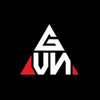 GVN triangle letter logo design with triangle shape. GVN triangle logo design monogram. GVN triangle vector logo template with red color. GVN triangular logo Simple, Elegant, and Luxurious Logo.