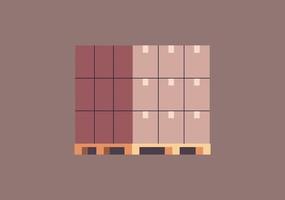 Shipment and delivery flat vector illustration.