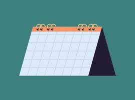 Schedule and calendar flat vector illustration.