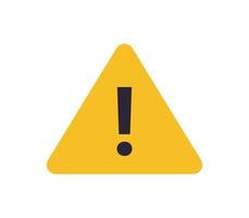 Alert and problem flat vector illustration.