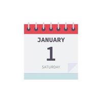 Schedule and calendar flat vector illustration.