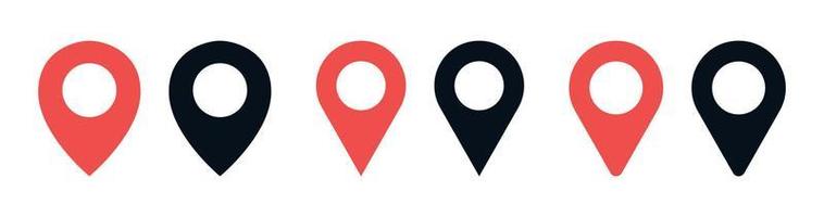 Location and navigation flat vector illustration.